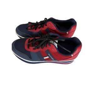 Tommy Hilfiger Kids Boys Sneakers Shoes SZ 6.5 Red White & Blue